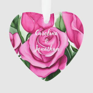 Adorno Participación de Rosas de acuarela