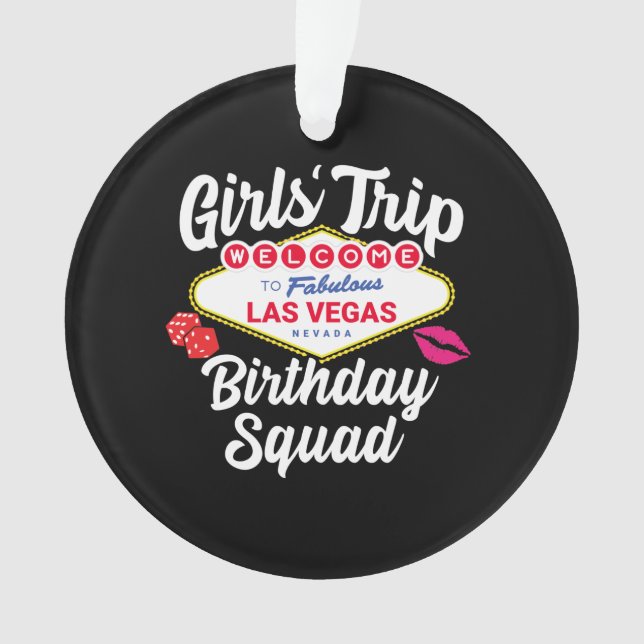 Adorno Partido del Cumpleaños de Las Vegas - Escuadrón de (Anverso)