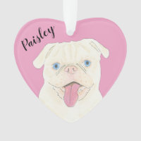 Pata personalizada de corazón blanco