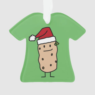 Adorno Patatas de la patata que llevan el gorra de Santa