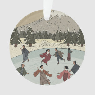 Adorno Patinaje sobre hielo estacional
