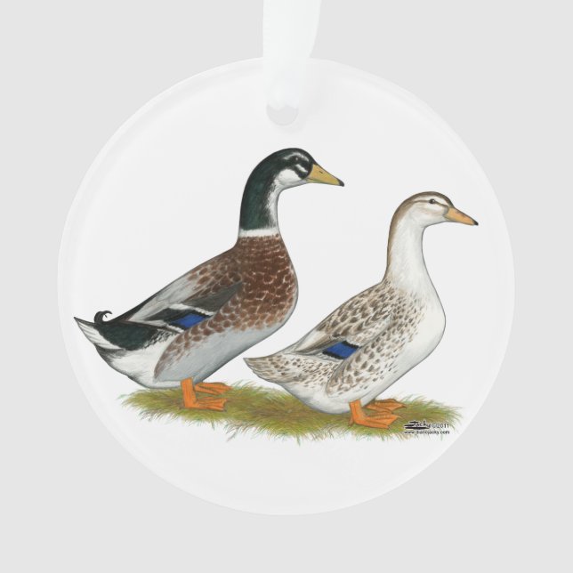 Adorno Patos: patio plateado (Anverso)