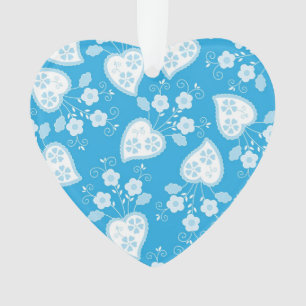 Adorno Patrón cardíaco floral portugués