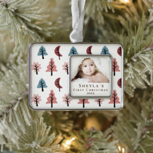 Adorno Patrón de árbol pastel Primera Navidad del bebé Fo