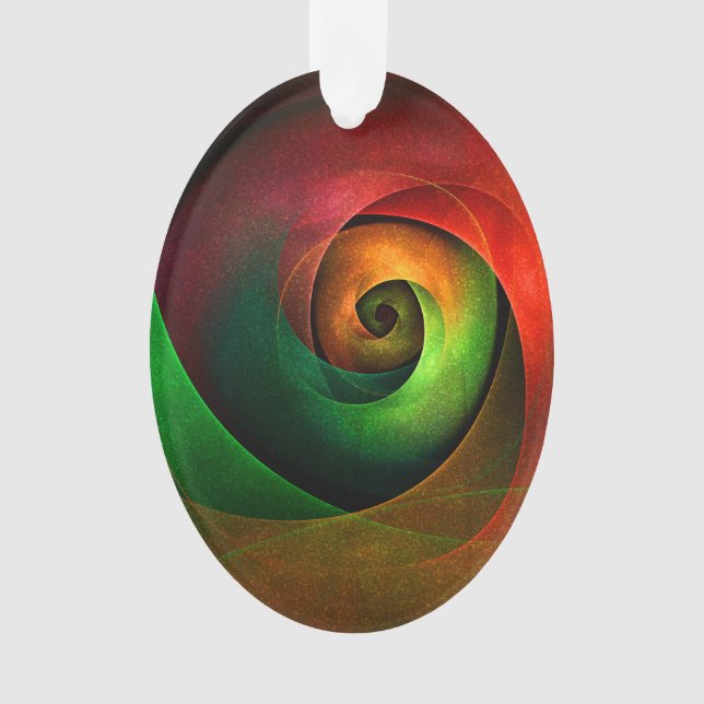 Adorno Patrón de arte abstracto moderno de floración verd (Anverso)