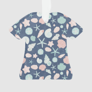 Adorno patrón de conchas marinas