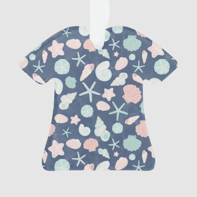 Adorno patrón de conchas marinas (Anverso)