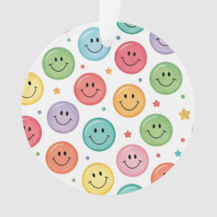 Adorno Patrón de Emoji Sonriente