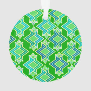 Adorno Patrón de fondo Art Deco, verde jade