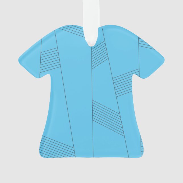 Adorno Patrón de línea azul, simple, elegante y abstracto (Reverso)