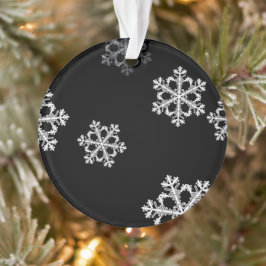 Adorno Patrón de Navidades de copos de nieve Minimalistas