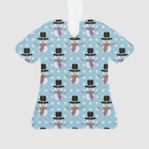 Adorno Patrón de Nieve Pequeña Cuidada