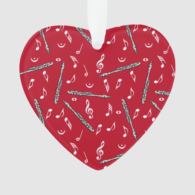 Adorno Patrón de notas de música piccolo (Anverso)