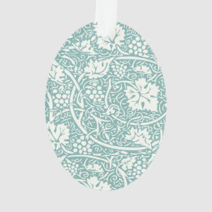 Adorno Patrón de uva William Morris turquesa