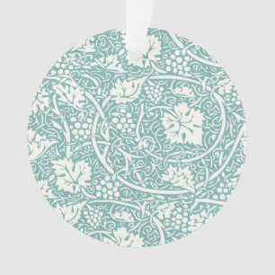 Adorno Patrón de uva William Morris turquesa