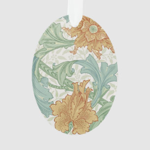 Adorno Patrón floral de un solo stem de William Morris