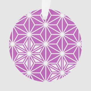 Adorno Patrón japonés de Asanoha - orquídea