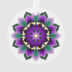 Adorno Patrón Mandala 02 en morado