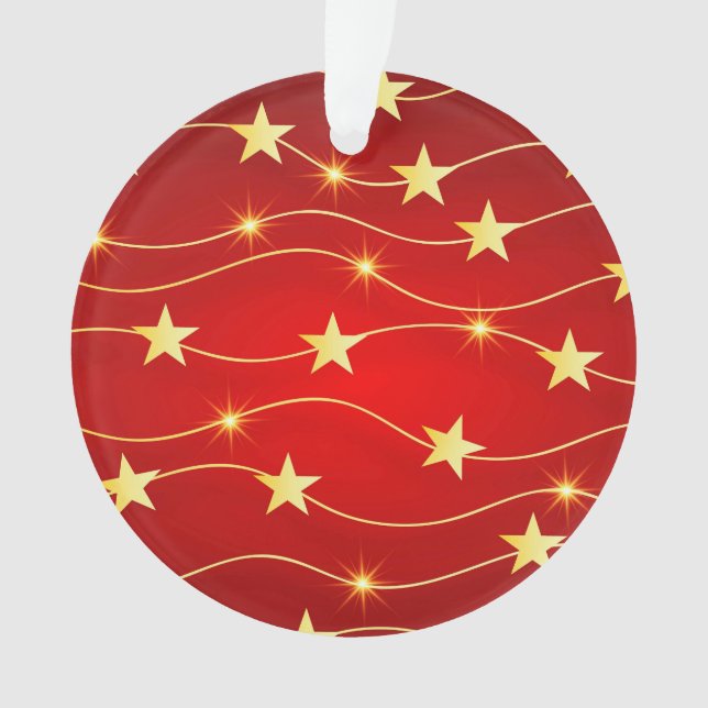 Adorno Patrón rojo de rubí adorado por estrella (Anverso)