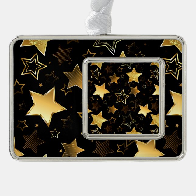 Adorno Patrón sin foco con las estrellas doradas (Anverso)