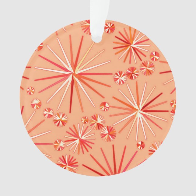 Adorno Patrón sputnik de mediados de siglo, sombras de co (Anverso)