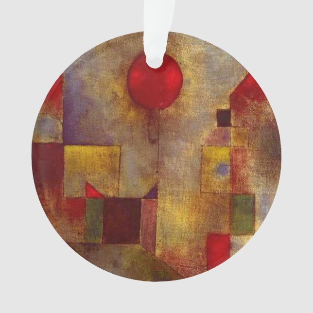 Adorno Paul Klee Red Balloon Resumen Arte Colorido (Anverso)