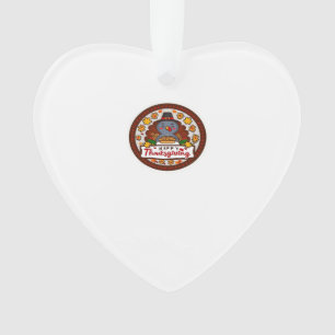 Adorno Pavo Kawaii Lindo - Feliz Día de Acción de Gracias