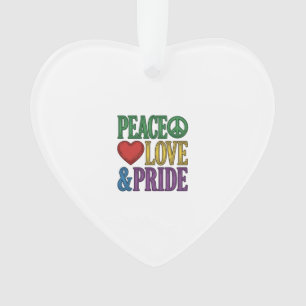 Adorno Paz Amor Orgullo Grabado Vintage Diseño Vectorial_