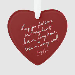 Adorno Paz Con Guión Mano Esperanza Amor El Corazón Espir