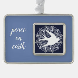 Adorno Paz en mandala de la paloma de la tierra