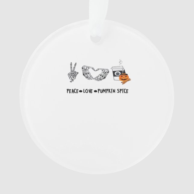 Adorno Paz Y Especias De Calabaza, Clase De Esqueletos De (Anverso)