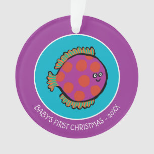 Adorno Peces rosados y Naranjas de polka-dot