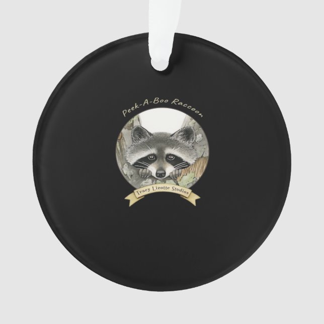 Adorno Peekabo Raccoon (Anverso)