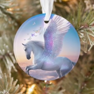 Adorno Pegaso con Arcoíris