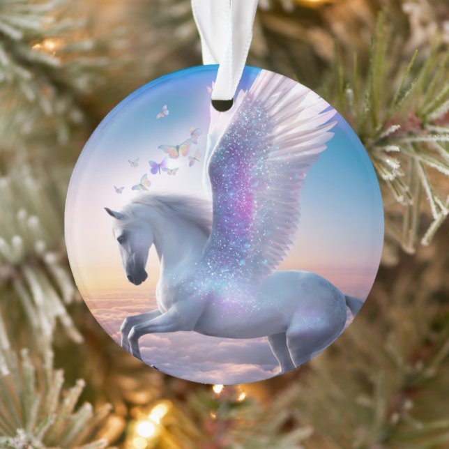 Adorno Pegaso con Arcoíris (Árbol)