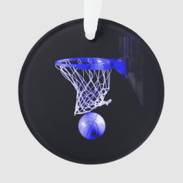 Adorno pelota de baloncesto azul