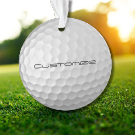 Adorno Pelota de golf con texto personalizado