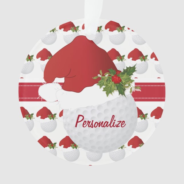 Adorno Pelota de golf del navidad del deporte (Anverso)