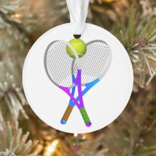Adorno Pelota y raquetas de tenis