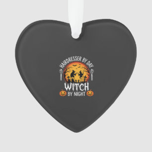 Adorno Peluquera de Halloween Bruja de Día por Noche