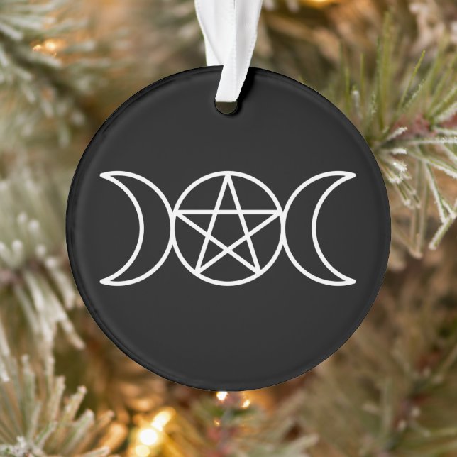Adorno Pentacle Triple Diosa de la Luna (Árbol)