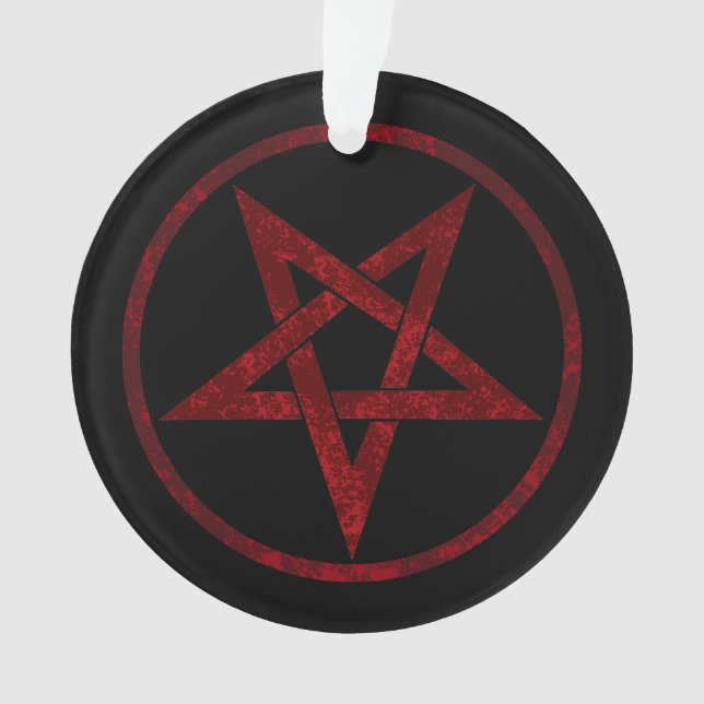 Adorno Pentagram del diablo Rojo (Anverso)