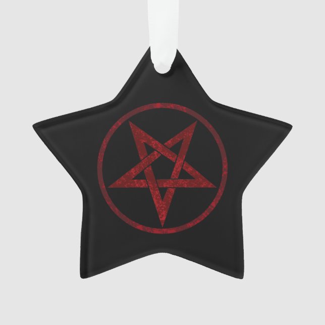 Adorno Pentagram del diablo Rojo (Anverso)