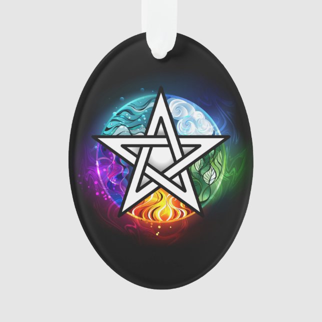 Adorno Pentagrama de Wiccan (Anverso)