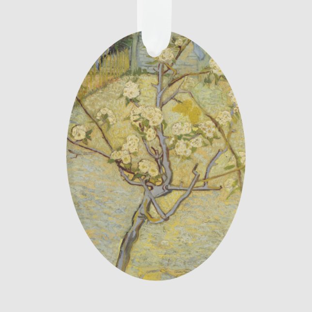 Adorno Pequeño peral en flor de Vincent van Gogh (Anverso)