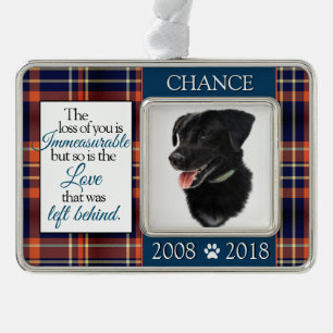 Adorno Pérdida de un perro conmemorativo de encargo del