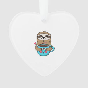Adorno Perezoso Chibi Amante del Café � Perezoso Kawaii A