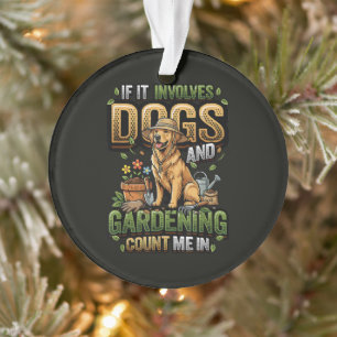 Adorno Perro de jardín si involucra perros y jardinería