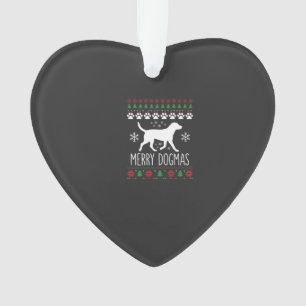 Adorno Perro de Navidad de Dogmas Alegres Vector