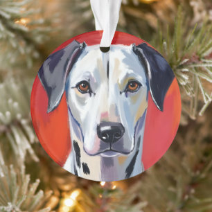 Adorno Perro de Pintura Dálmata Mascota